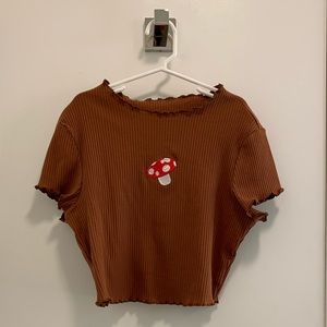 Mushroom Baby Tee NWOT